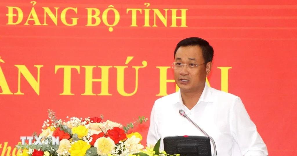 Quảng Trị xây dựng văn kiện Đại hội với tầm nhìn chiến lược, khát vọng vươn lên 1 hoi nghi ban chap hanh dang bo tinh quang tri lan thu hai