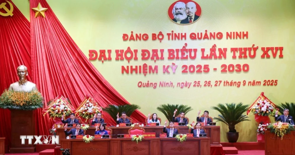 Xây dựng Quảng Ninh trở thành thành phố trực thuộc Trung ương trước năm 2030 1 khai mac dai hoi dai bieu dang bo tinh quang ninh lan thu xvi 2609 1