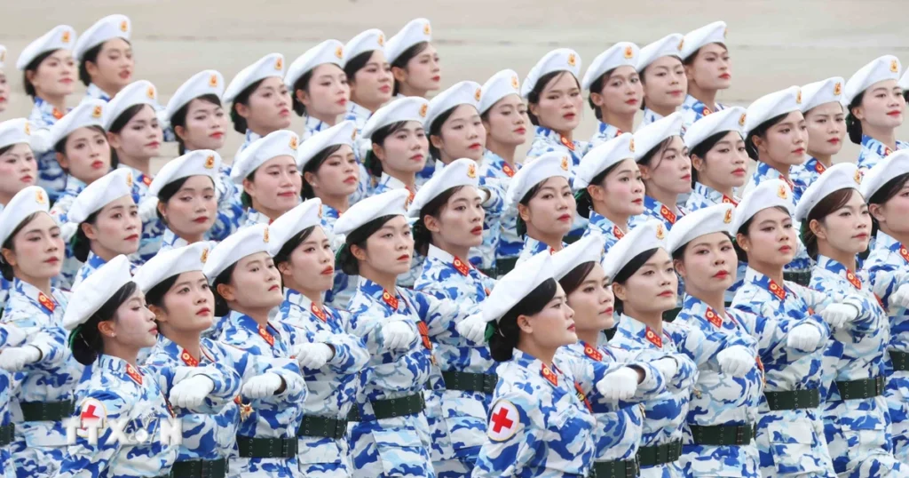 Các khối Quân đội Nhân dân Việt Nam tại Lễ diễu binh, diễu hành mừng Quốc khánh 1 quan doi 27