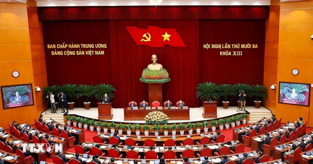 Thông cáo báo chí về ngày làm việc thứ nhất Hội nghị Trung ương 13 1 khai mac hoi nghi lan thu muoi ba ban chap hanh trung uong dang khoa xiii 06 1