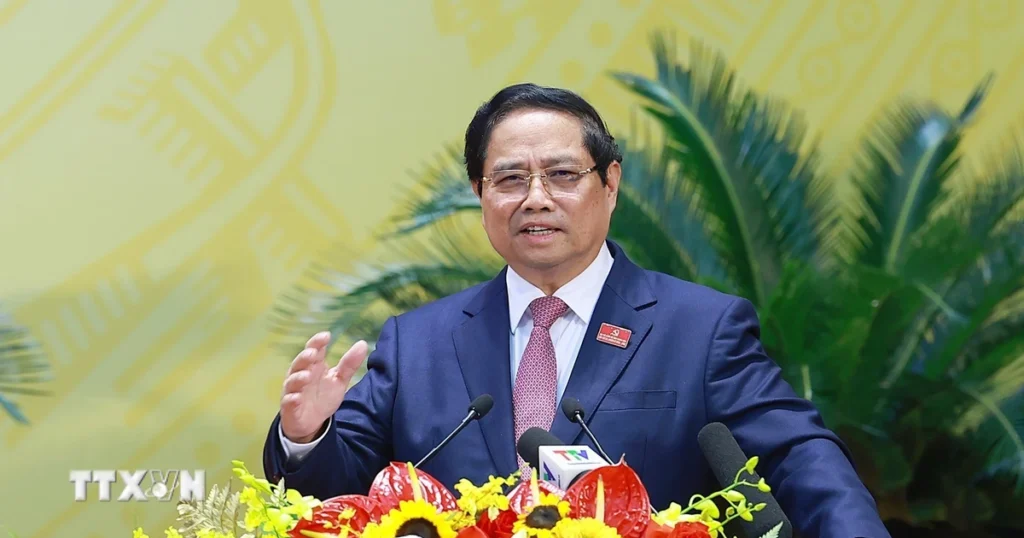 Thủ tướng: Thanh Hóa phải hiện thực hóa khát vọng phát triển, bừng sáng 1 thu tuong pham minh chinh du dai hoi dai bieu dang bo tinh thanh hoa lan thu 20 8339605 1