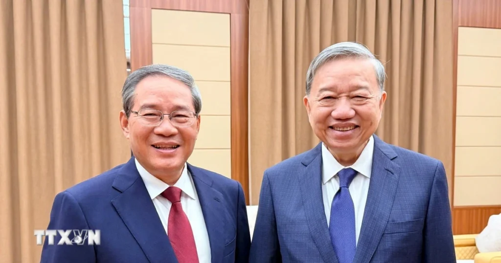 Tổng Bí thư Tô Lâm gặp Thủ tướng Quốc vụ viện Trung Quốc Lý Cường 1 tong bi thu to lam gap thu tuong trung quoc ly cuong 10 1