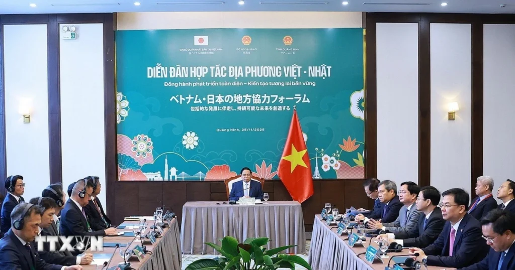 Thủ tướng tiếp lãnh đạo các tỉnh của Nhật Bản dự Diễn đàn hợp tác địa phương Việt-Nhật 1 2511 thu tuong tiep doan dia phuong nhat ban