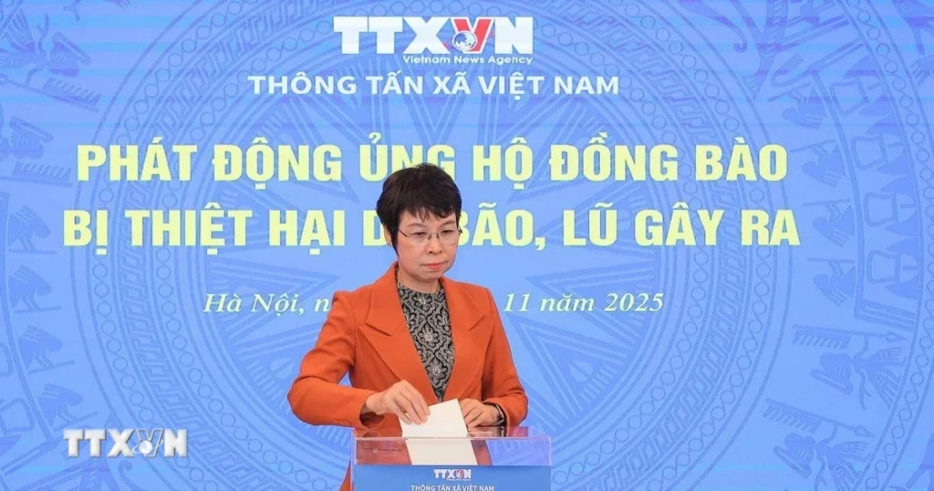 Thông tấn xã Việt Nam phát động ủng hộ đồng bào bị lũ lụt 1 vna potal thong tan xa viet nam phat dong ung ho dong bao bi thiet hai do bao lu gay ra 8429127