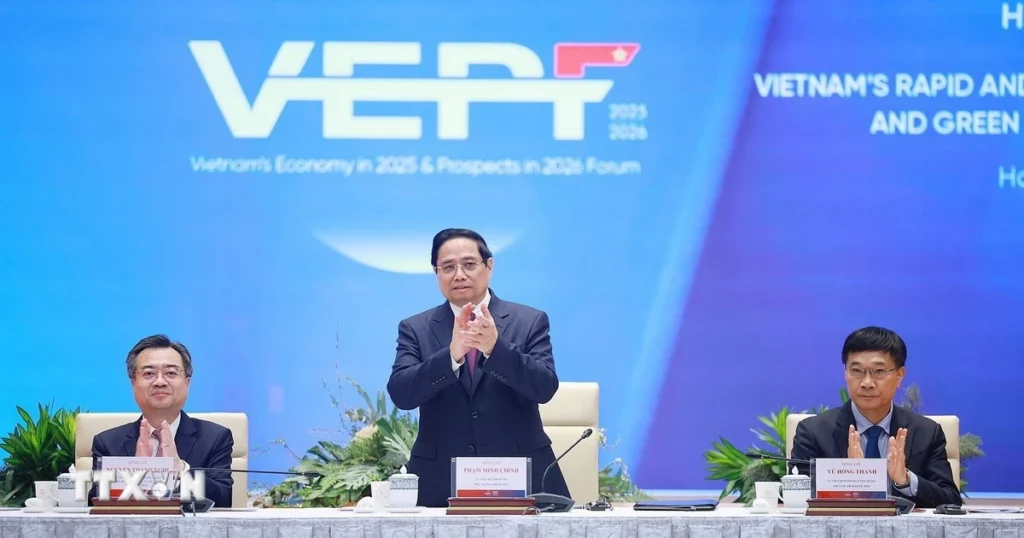 Thủ tướng Phạm Minh Chính dự Diễn đàn Kinh tế Việt Nam 2025 1 1612 thu tuong dien dan kinh te viet nam 3