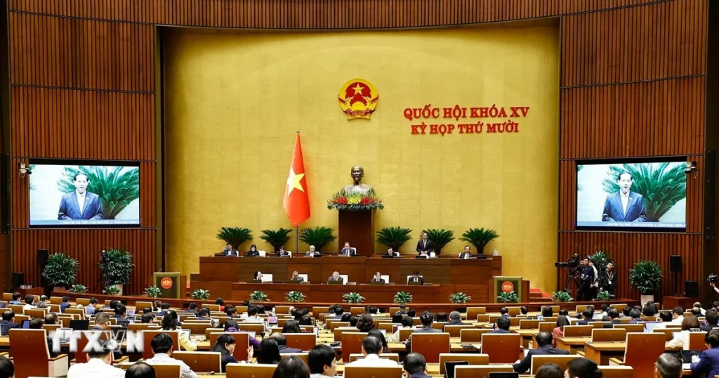 Hôm nay, Quốc hội thảo luận về báo cáo nhiệm kỳ của Chủ tịch nước, Chính phủ 1 hop quoc hoi 3