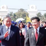 tong bi thu to lam cung tong bi thu chu tich nuoc lao thongloun sisoulith du khanh thanh cong vien huu nghi lao viet nam 02 2