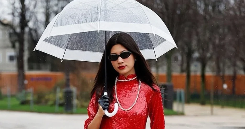 Á quân Giang Phùng quảng bá bản sắc Việt tại Paris Haute Couture Week 1 3 hinh anh street style cua giang phung duoc cac nhiep anh gia quoc te ghi lai va dang tai tren getty images