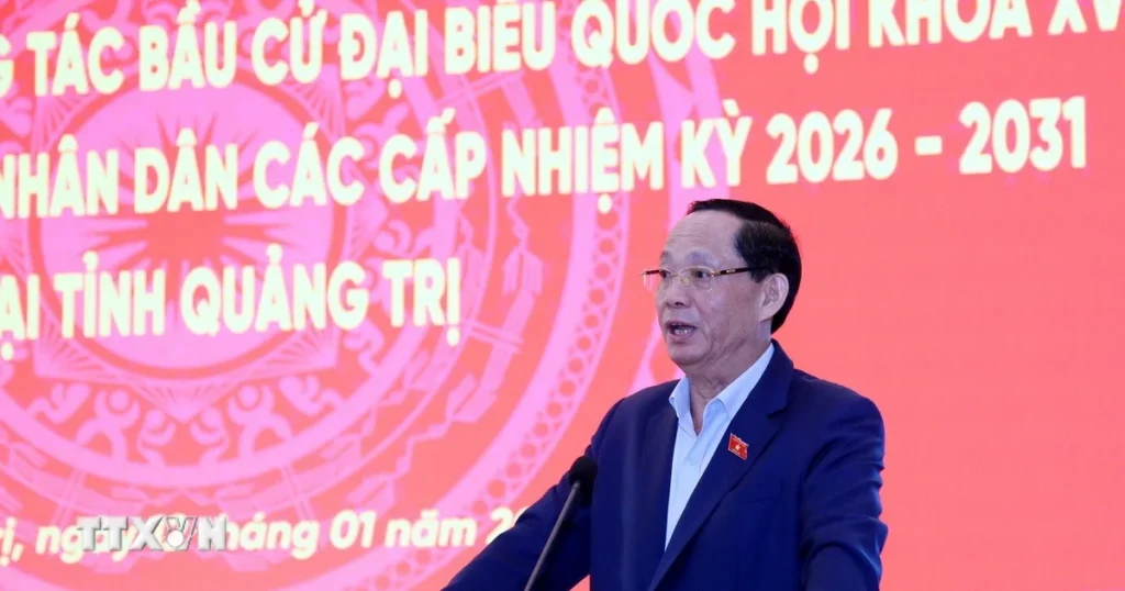 Phó Chủ tịch Quốc hội Trần Quang Phương giám sát, kiểm tra tại Quảng Trị 1 pho chu tich quoc hoi tran quang phuong giam sat kiem tra cong tac bau cu tai quang tri