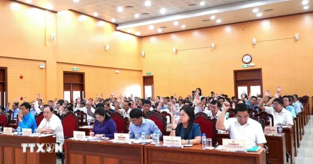 Bầu cử Quốc hội và HĐND: Nêu cao tinh thần, trách nhiệm, phát huy dân chủ 1 an giang hoi nghi hiep thuong lan thu hai bau danh sach nguoi ung cu dai bieu quoc hoi va dai bieu hoi dong nhan dan tinh 0202