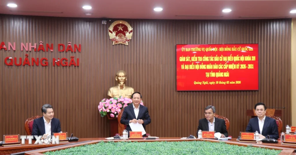 Giám sát, kiểm tra thực tiễn công tác chuẩn bị bầu cử tại tỉnh Quảng Ngãi 1 bau cu quang ngai 2