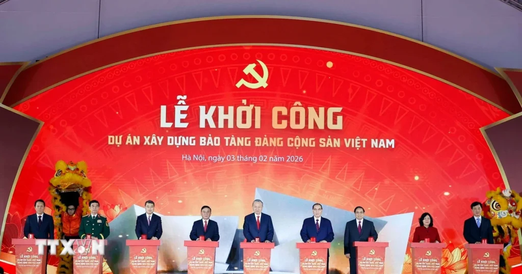 Khởi công dự án xây dựng Bảo tàng Đảng Cộng sản Việt Nam 1 tong bi thu to lam du le khoi cong du an xay dung bao tang dang cong san viet nam 2