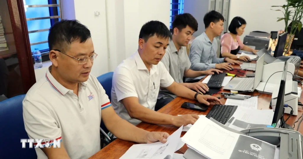 Hà Nội phấn đấu đến 30/6 hoàn thiện 100% cơ sở dữ liệu đất đai 1 co so du lieu ve dat dai 8282852