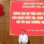 doan kiem tra giam sat cua bo chinh tri lam viec voi ban thuong vu tinh uy tay ninh 8645397 2