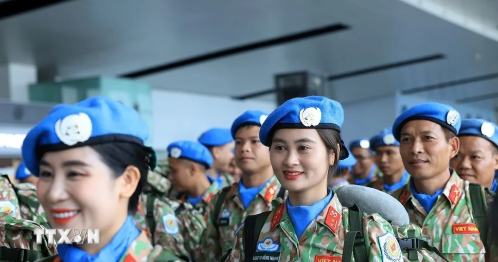 Trao quyền, thúc đẩy tham gia của nữ quân nhân trong hoạt động gìn giữ hòa bình 1 gin giu hoa binh doi cong binh 8