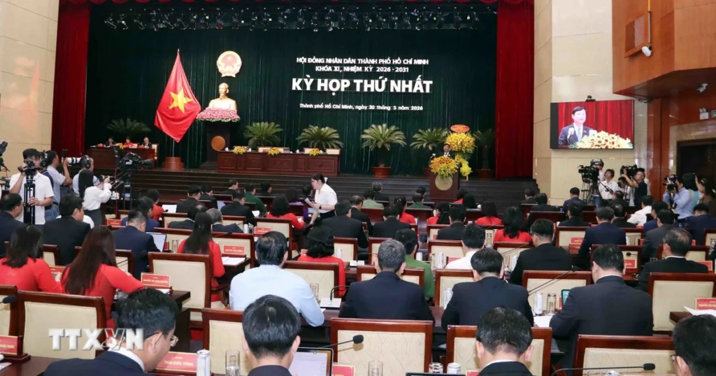 Khai mạc Kỳ họp thứ nhất HĐND Thành phố Hồ Chí Minh nhiệm kỳ 2026-2031 1 ky hop thu nhat hoi dong nhan dan thanh pho ho chi minh 2