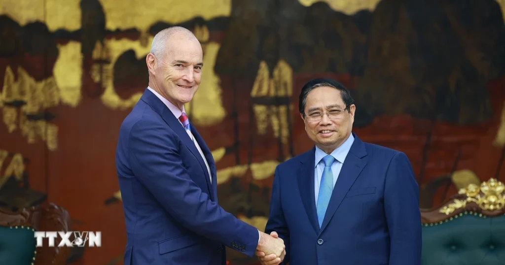 Thủ tướng Phạm Minh Chính tiếp Giám đốc Đại học RMIT 1 thu tuong tiep chu tich dai hoc rmit 1