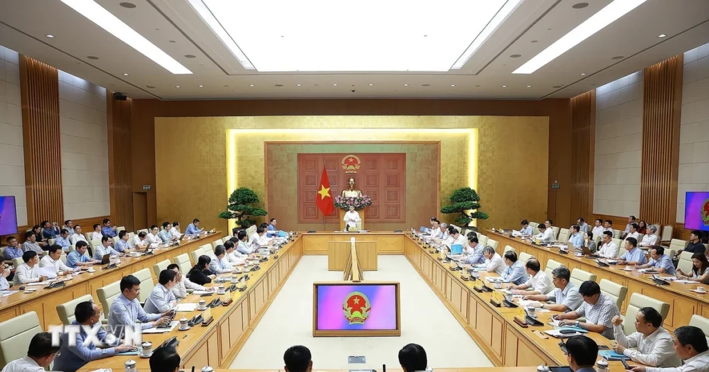 Thủ tướng Lê Minh Hưng làm việc với lãnh đạo Bộ Nông nghiệp và Môi trường 1 thu tuong lam viec voi lanh dao bo nong nghiep va moi truong 1