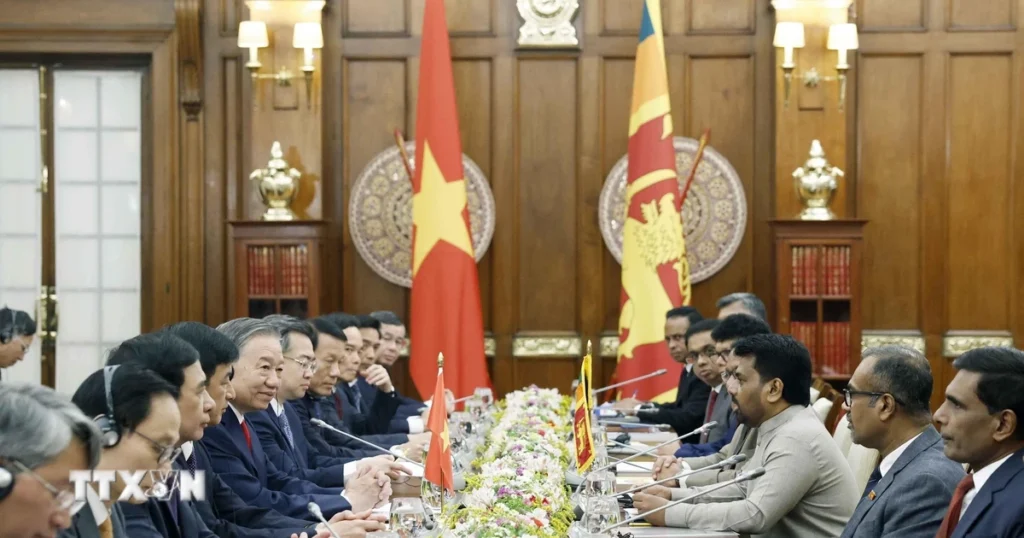 Tổng Bí thư, Chủ tịch nước Tô Lâm hội đàm với Tổng thống Sri Lanka 1 tong bi thu chu tich nuoc hoi dam voi tong thong sri lanka 2 1