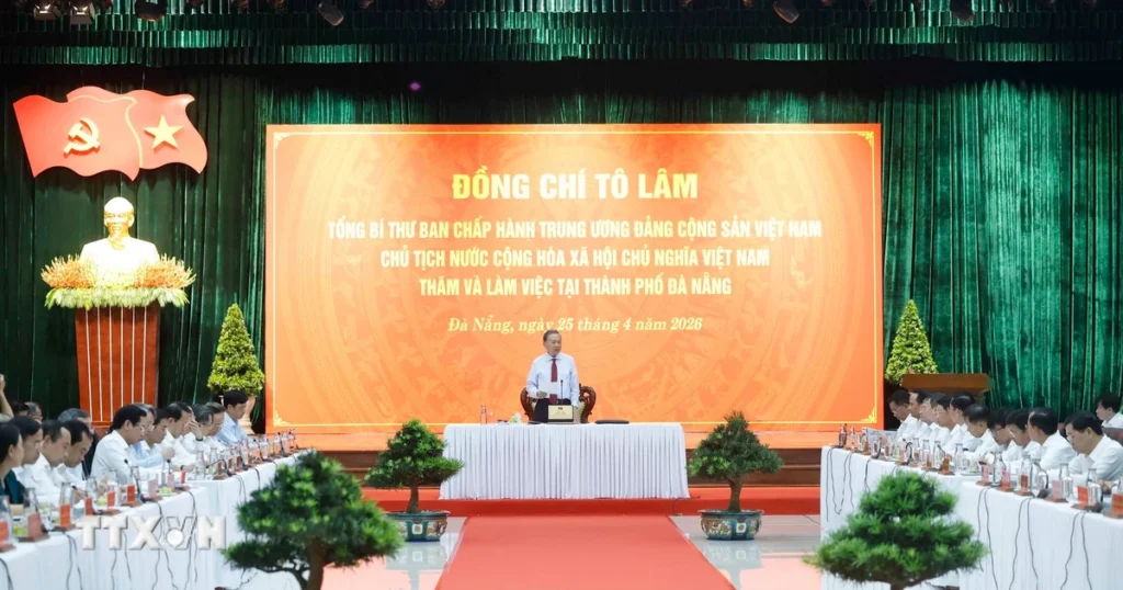tong bi thu chu tich nuoc to lam lam viec voi ban thuong vu thanh uy da nang 3