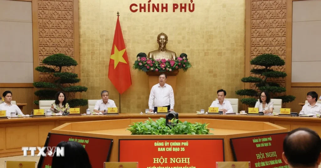 Ban Chỉ đạo 35 Đảng ủy Chính phủ triển khai nhiệm vụ công tác 6 tháng cuối năm 1 1407 ban chi dao 35 chinh phu bao ve nen tang tu tuong cua dang 1