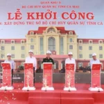 khoi cong du an xay dung tru so bo chi huy quan su tinh ca mau
