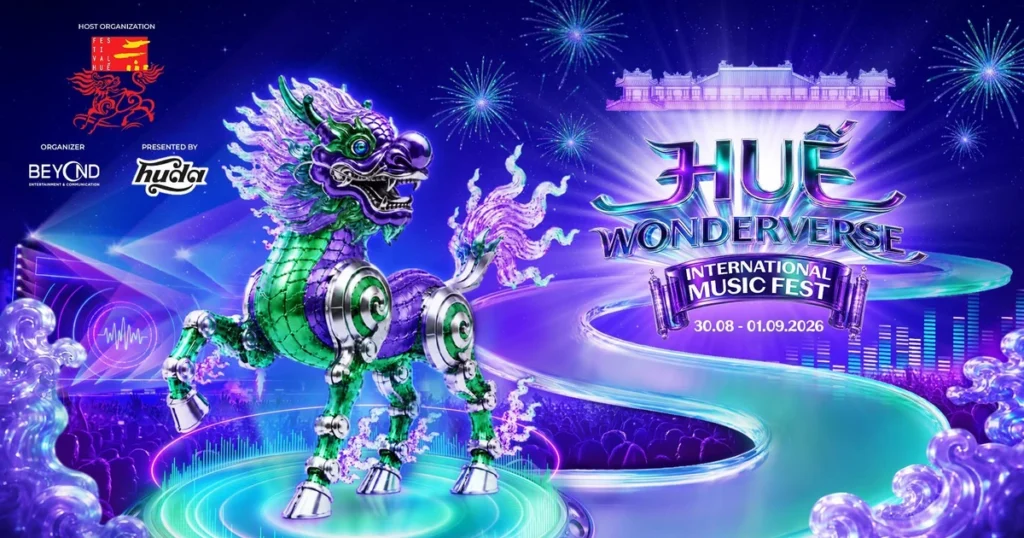 poster chuong trinh ong tran huu thuy giang pho chu tich ubnd tp hue thong tin ve hue wonderverse music fest 2026