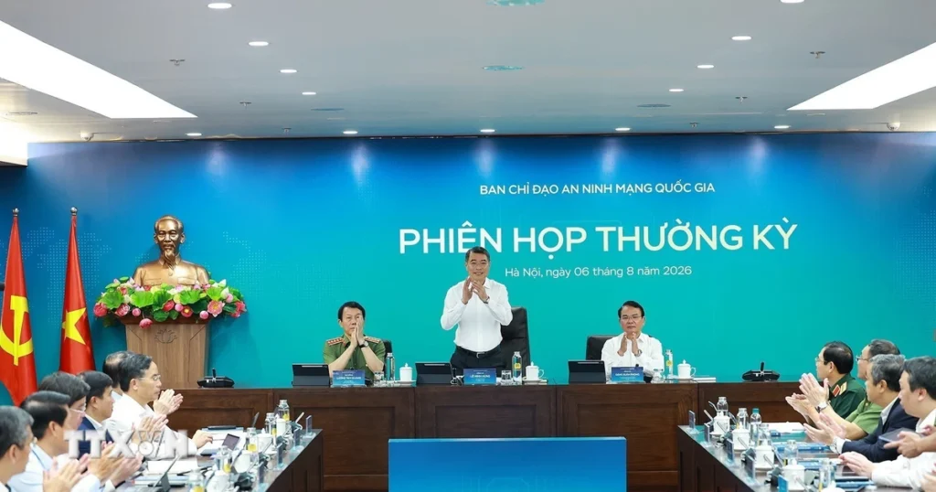 Thủ tướng Lê Minh Hưng: Tăng cường hiệu quả hiệp đồng ứng phó an ninh mạng 1 thu tuong chu tri hop ban chi dao an ninh mang quoc gia 5