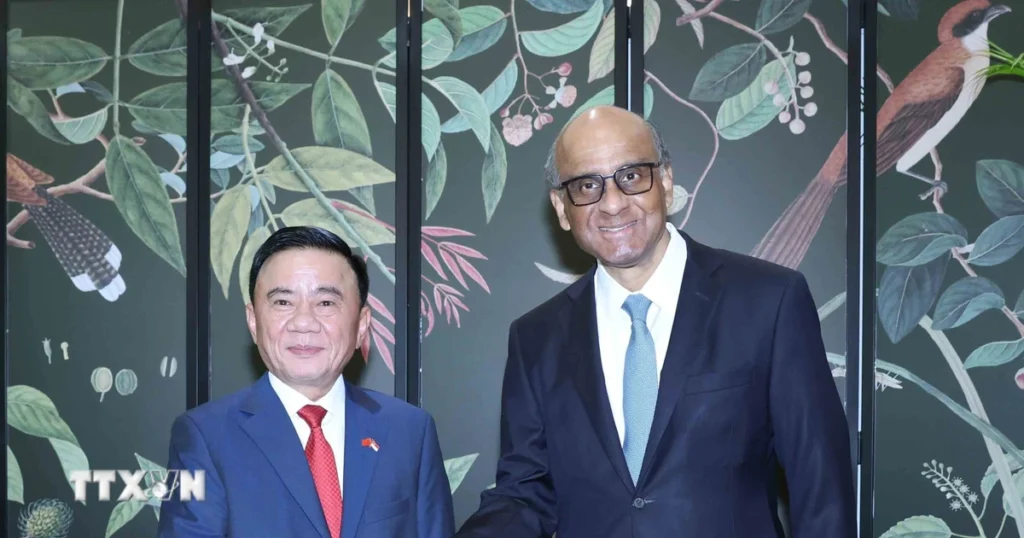 Tầm nhìn khoa học, công nghệ và đổi mới sáng tạo Việt Nam-Singapore 1 thuong truc ban bi thu tran cam tu hoi kien tong thong singapore 8980442