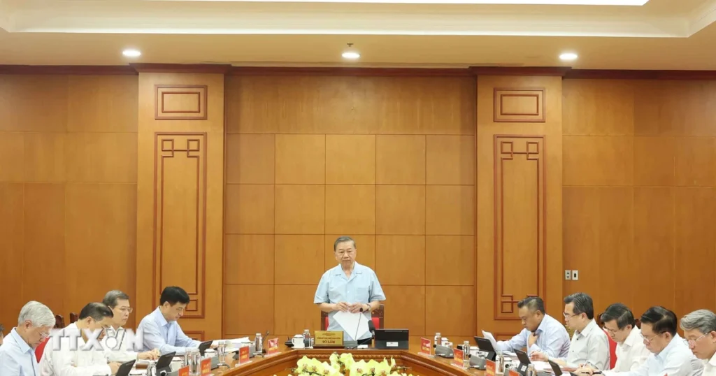 Tạo bước phát triển mới về năng lực lãnh đạo và sức chiến đấu của Đảng 1 tong bi thu chu tich nuoc lam viec voi ban to chuc trung uong ve so ket thuc hien ket luan so 21 kltw 2 1