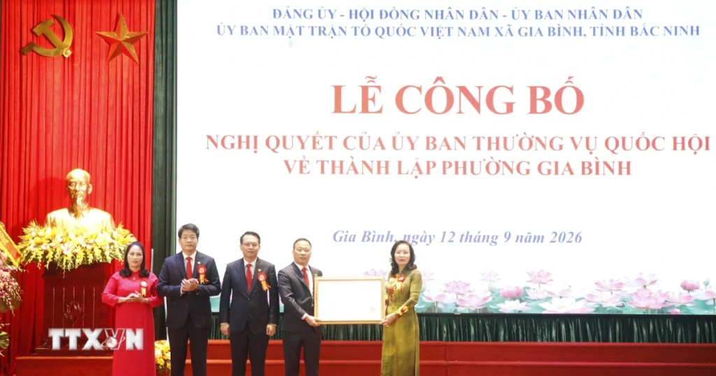 Phát triển phường Gia Bình thành cực tăng trưởng chiến lược của Bắc Ninh 1 1209 phuong gia binh bac ninh