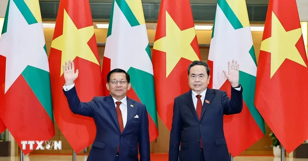 Chủ tịch Quốc hội Trần Thanh Mẫn hội kiến Tổng thống Myanmar 1 chu tich quoc hoi tran thanh man hoi kien tong thong myanmar 9004676 3