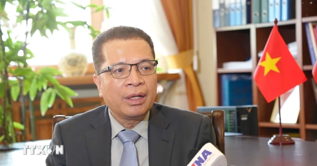 Đại sứ Việt Nam tại Liên bang Nga tin tưởng mốc son mới trong quan hệ giữa hai nước 1 dai su dang minh khoi