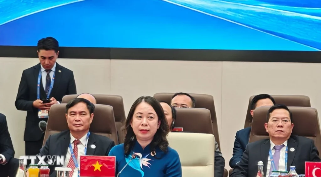 Phó Chủ tịch nước Võ Thị Ánh Xuân nêu thông điệp của Việt Nam tại Hội nghị SCO mở rộng 1 pho chu tich nuoc vo thi anh xuan du hoi nghi thuong dinh to chuc hop tac thuong hai mo rong 1 resize