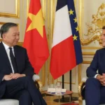 tong bi thu chu tich nuoc to lam va tong thong phap emmanuel macron gap hep 1